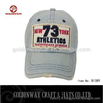 Vente en gros de casquettes de baseball d&#39;été avec logo personnalisé